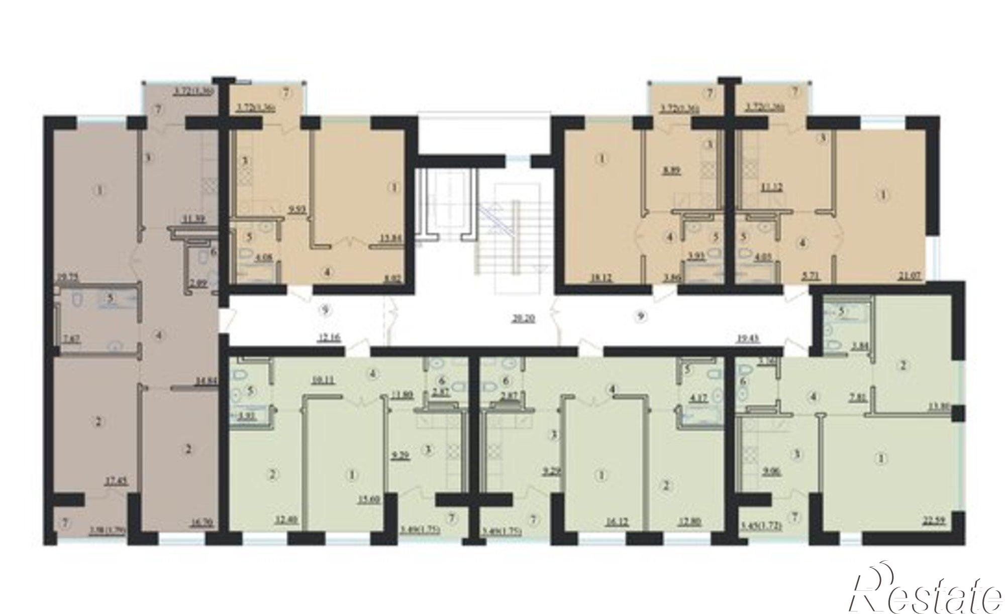 Купить квартиру за 7 810 740 рублей на ул Астана Кесаева, 42 3