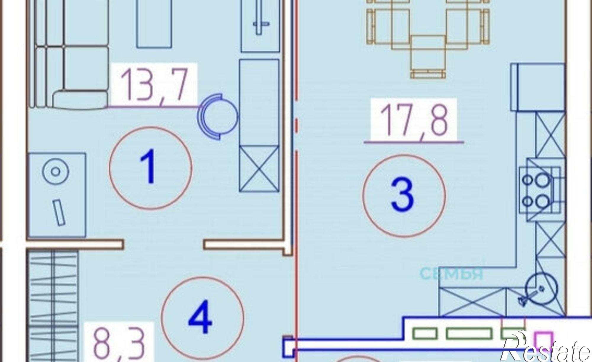 Купить квартиру за 3 568 000 рублей на улица Курсантов-Кировцев, 27