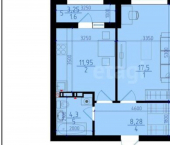 1-комн, 44кв м, этаж 4/8 ул 8 Марта, 6